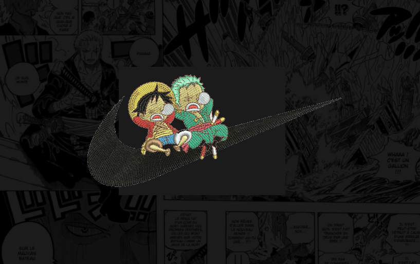 Design #142 Swoosh Luffy & Zoro